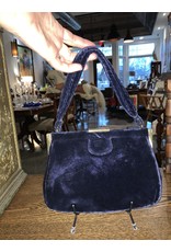 SPV Vintage Garay Blue Velvet handbag