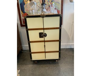 Per Mare-Per Terram Steamer Trunk Bar - South Pointe Vintage