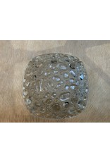 SPV Vintage Blenko Glass Pebble Bubble Ashtray Textured Art Glass Mid Century Modern