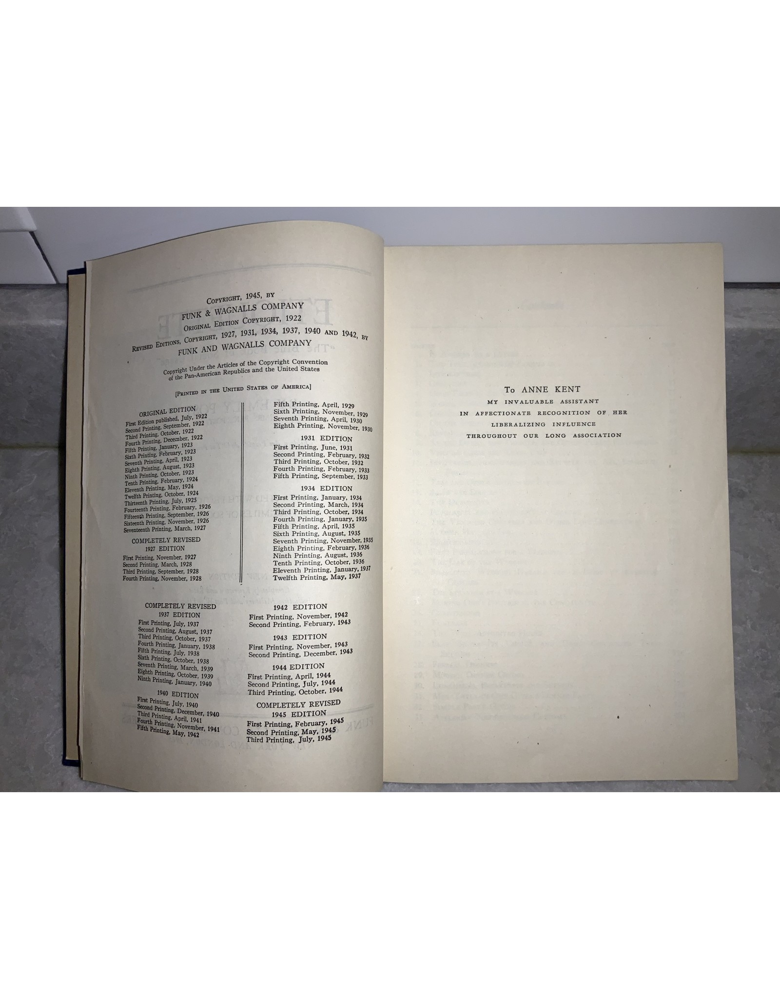 SPV Vintage 1945 Etiquette Book By Emily Post