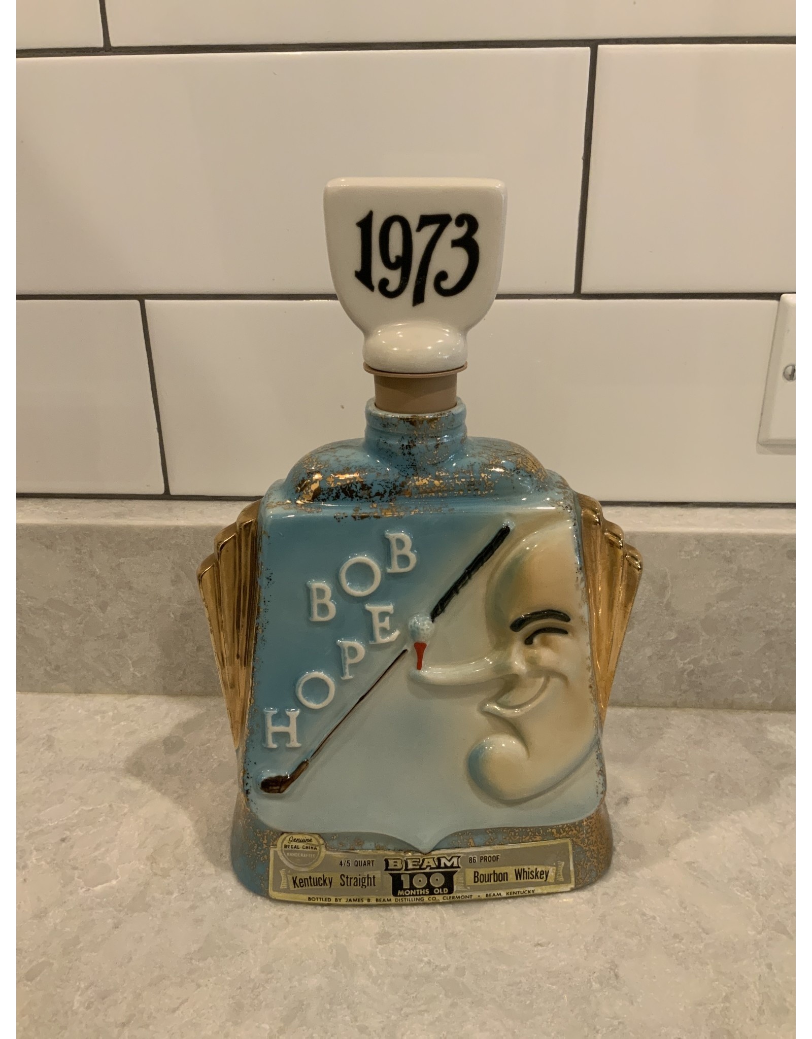SPV JIM BEAM BOB HOPE 14TH ANNUAL DESERT CLASSIC DECANTER 1973