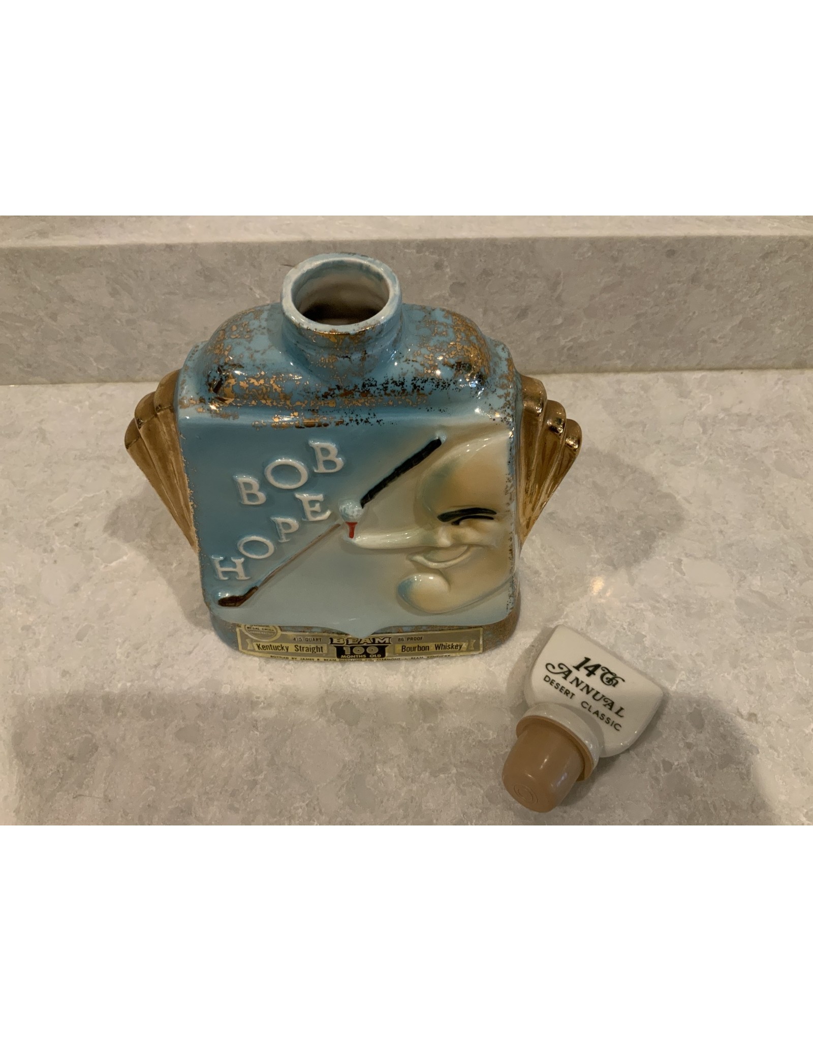 SPV JIM BEAM BOB HOPE 14TH ANNUAL DESERT CLASSIC DECANTER 1973