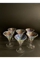 SPV Vintage Draping Iridescent Glass Cocktail & Martini Set