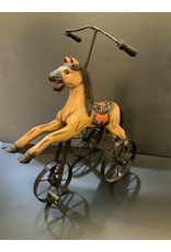 SPV Vintage wood carved toy pedal horse