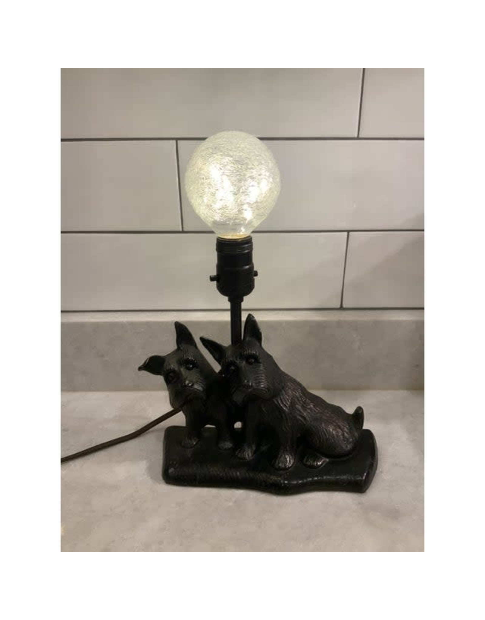 SPV 1930s Texaco Cast Iron Scotty Dog Lamp