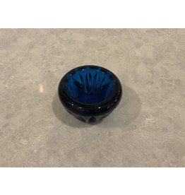 SPV Blue Viking Glass Candle Holder