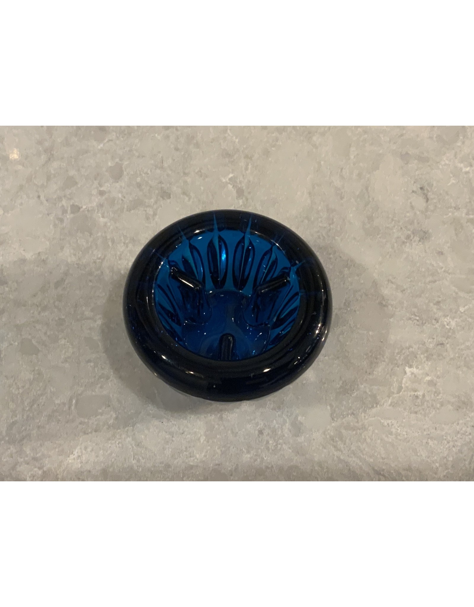 SPV Blue Viking Glass Candle Holder