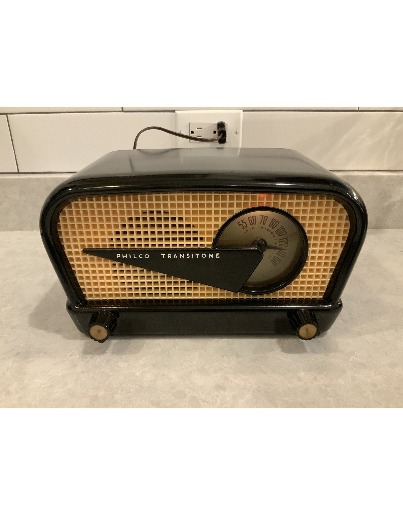 SPV 1949 Philco Transitone 49-503 48-230 Flying Wedge Jetsons Mid Century Tube Radio: