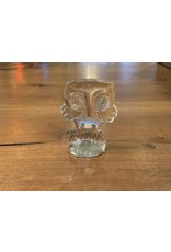 Pat and Gina Vintage Kosta Boda  Glass Owl Collectible Paperweight Figurine