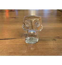 Pat and Gina Vintage Kosta Boda  Glass Owl Collectible Paperweight Figurine