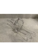 SPV COFRAC Art Verrier Crystal Centerpiece Freeform Sculpture Large 18” FRANCE