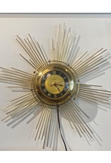 1950〜1960 UNITED Sunburst Clock 50s 60s 1960s United Starburst Wall Clock - South Pointe Vintage