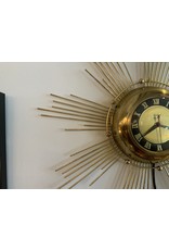 1950〜1960 UNITED Sunburst Clock 50s 60s 1960s United Starburst Wall Clock - South Pointe Vintage