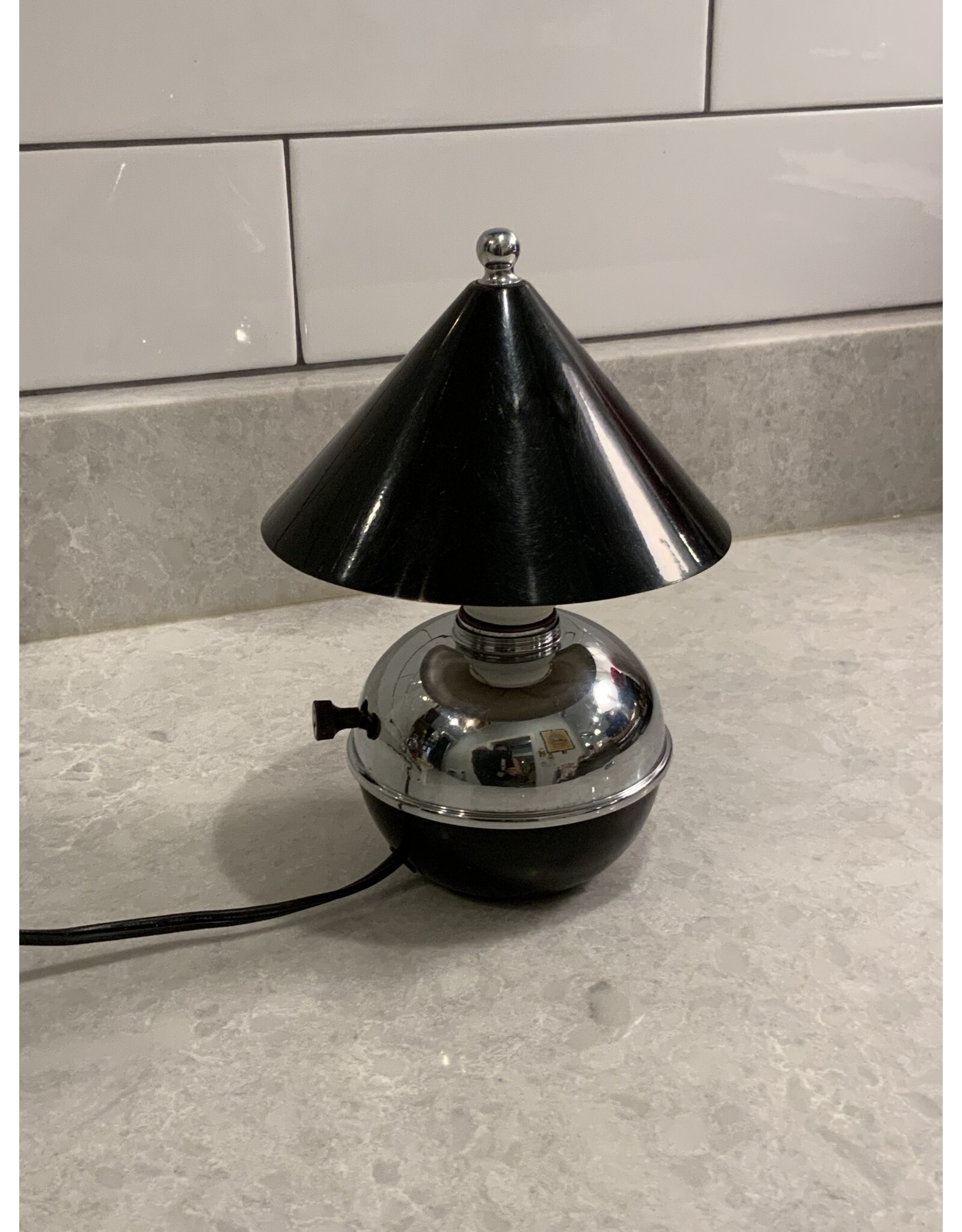 SPV Glow Lamp by Ruth Gerth for Chase black and chrome