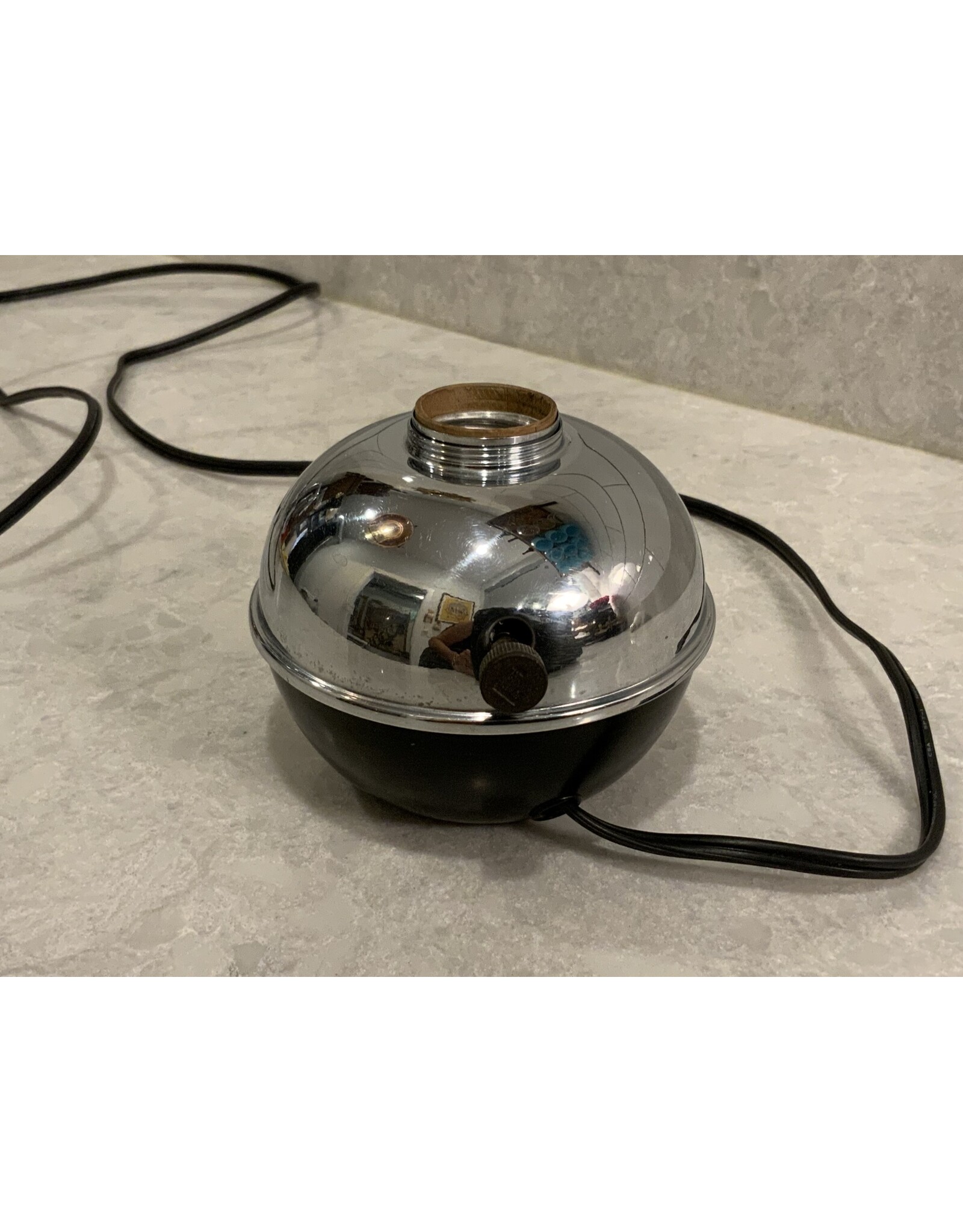 SPV Glow Lamp by Ruth Gerth for Chase black and chrome