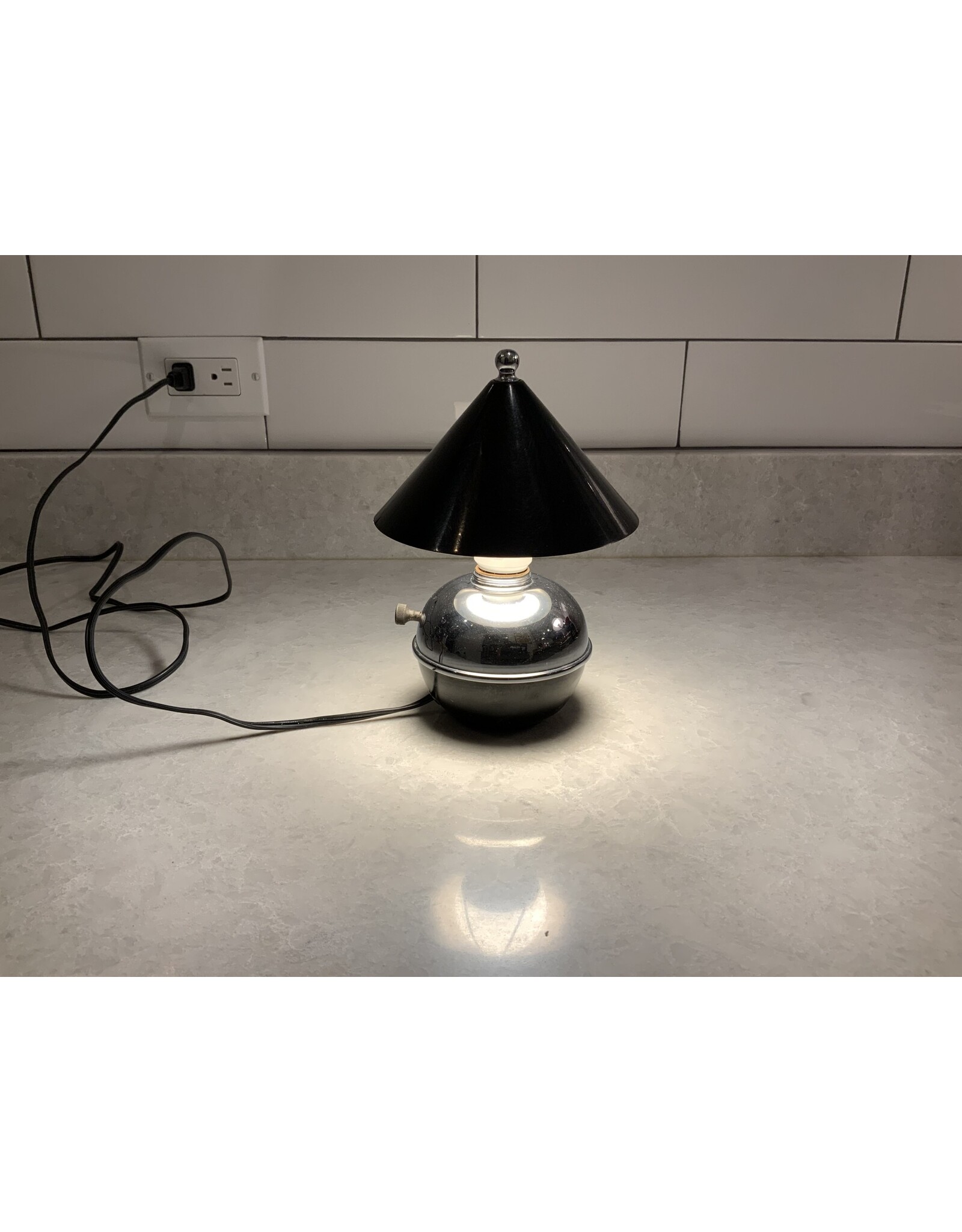 SPV Glow Lamp by Ruth Gerth for Chase black and chrome