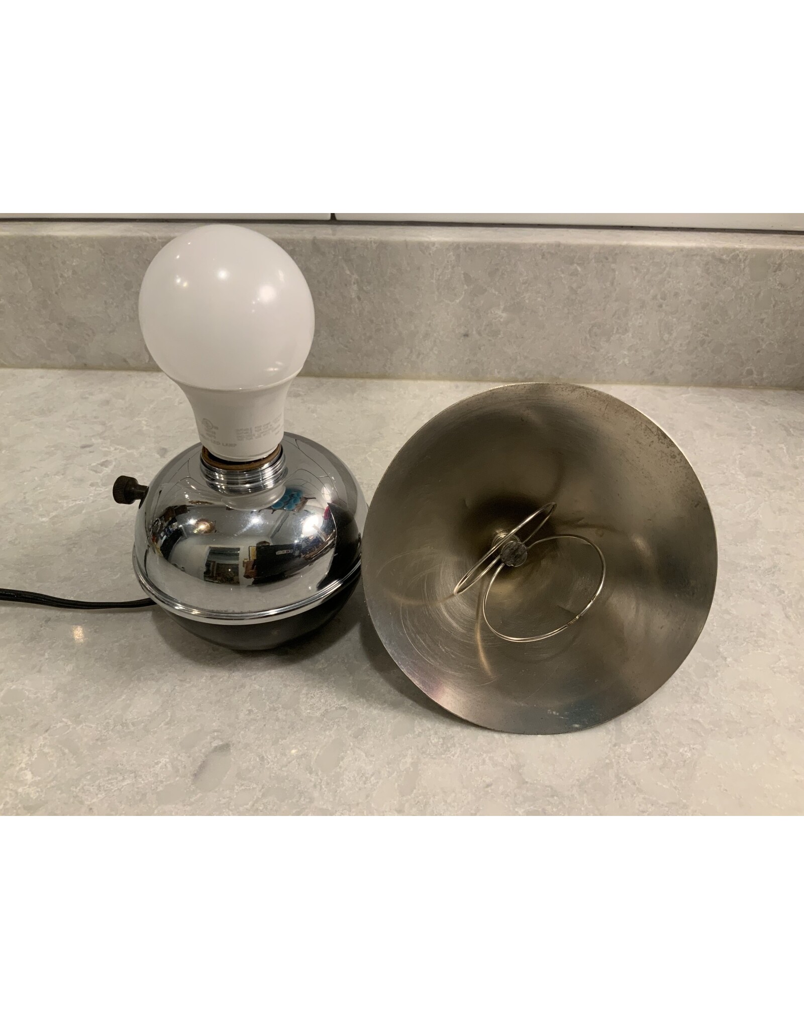 SPV Glow Lamp by Ruth Gerth for Chase black and chrome