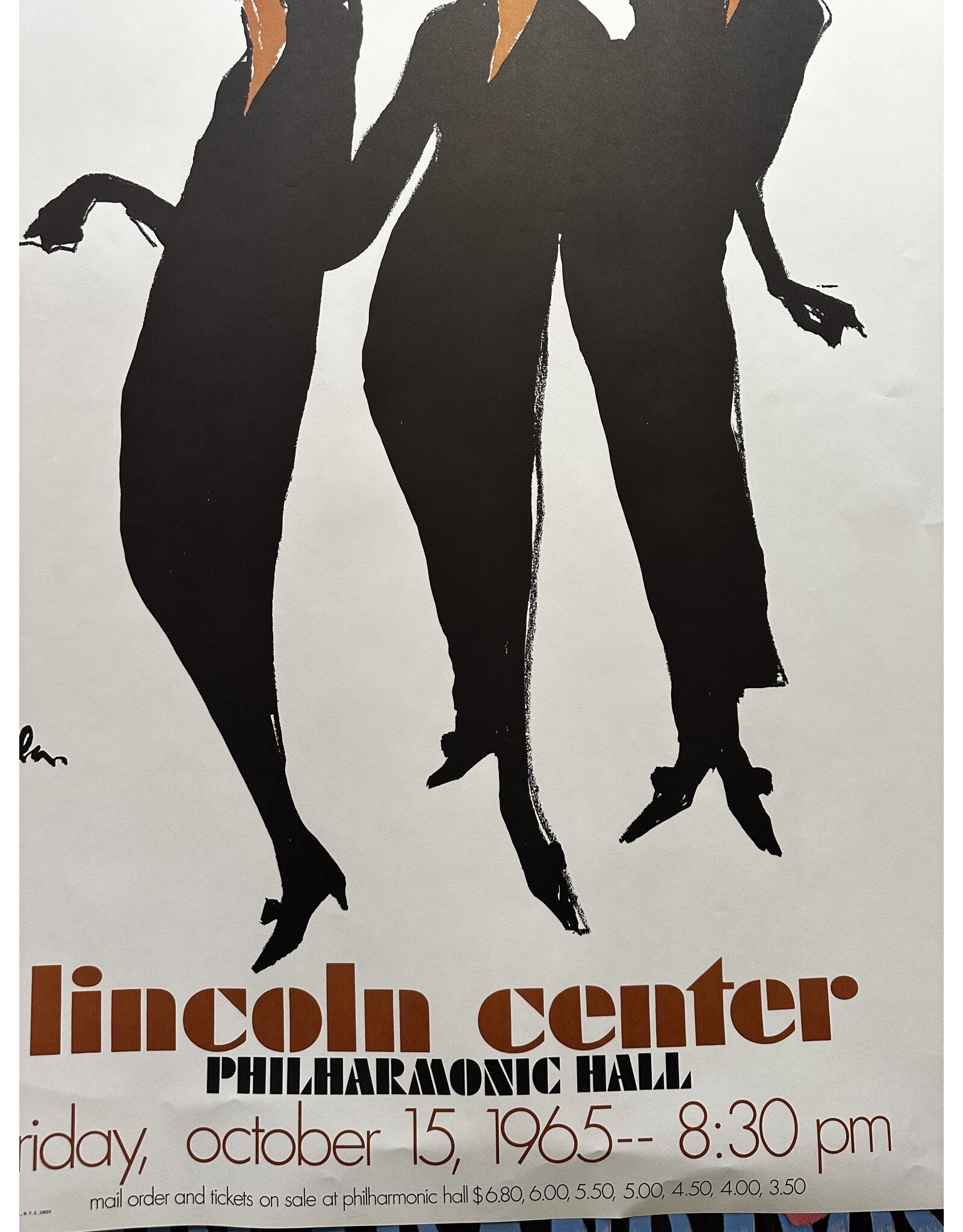 SPV Joe Eula The Supremes / Lincoln Center 1965