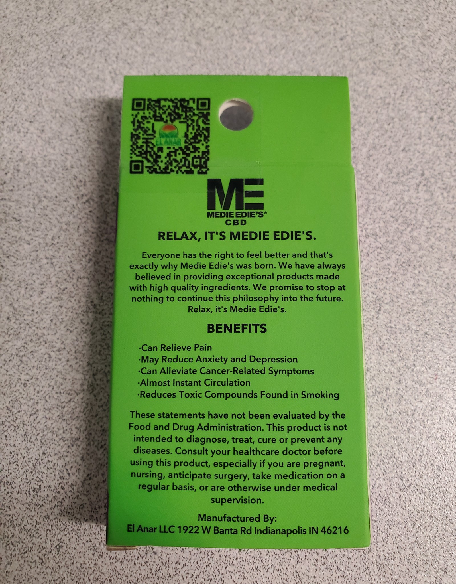 Medie Edie's Super Lemon Haze CBD Vape Cartridge - 500mg - 1ml