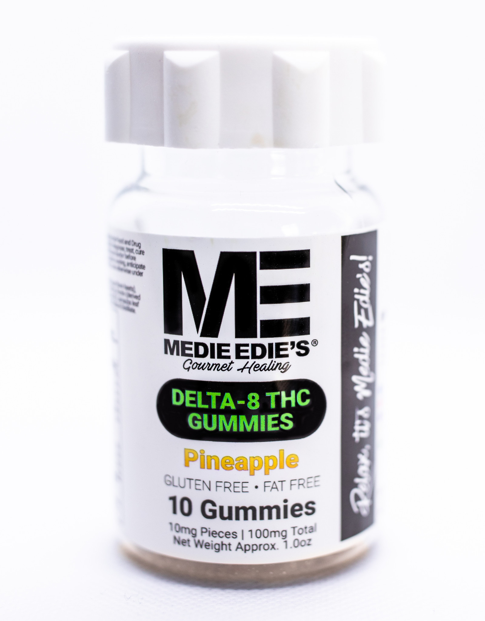 Medie Edie's Medie Edie's 10ct Delta 8 Gummies Pineapple -  10mg.100mg