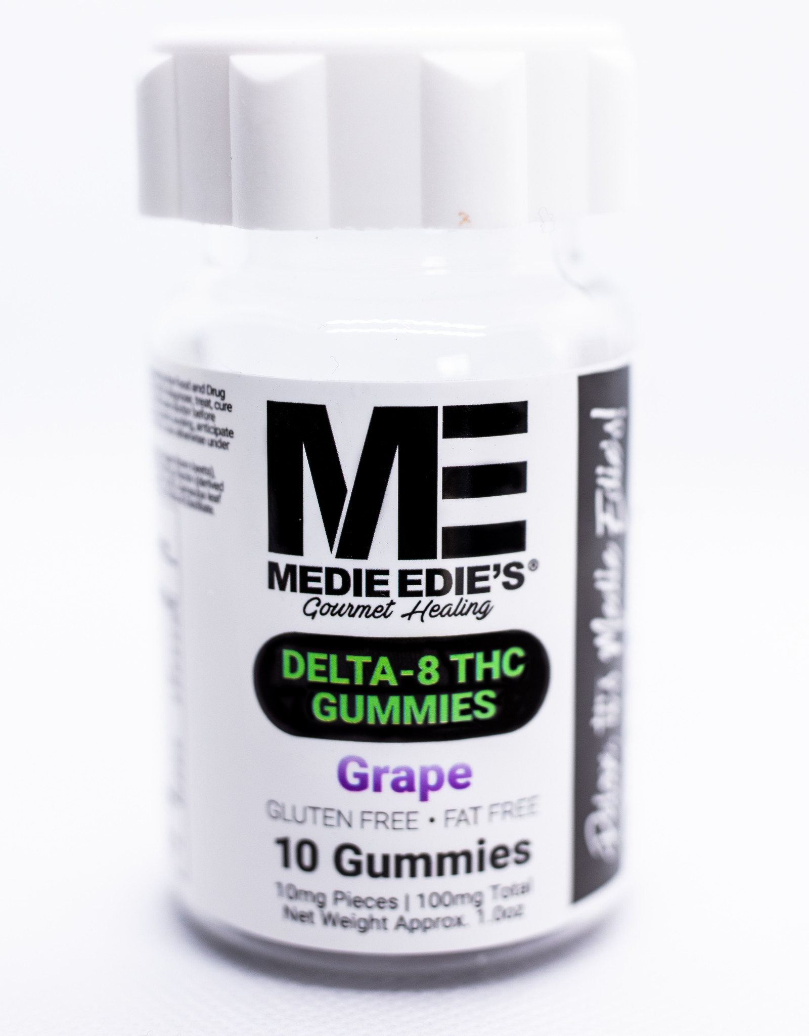 Medie Edie's Medie Edie's 10ct Delta 8 Gummies Grape -  10mg.100mg