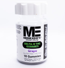Medie Edie's 10ct 10mg.100mg -  Delta 8 Grape Gummies