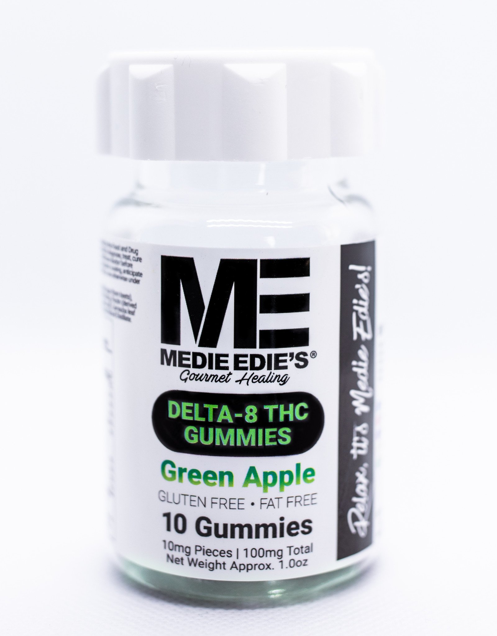 Medie Edie's Medie Edie's 10 ct Delta 8 Gummies Green Apple -  10mg.100mg