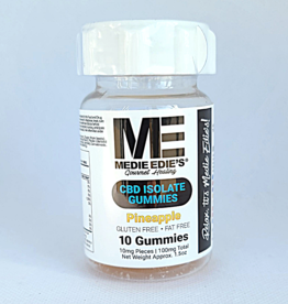 Medie Edie's 10ct 10mg.100mg -  CBD Pineapple Gummies