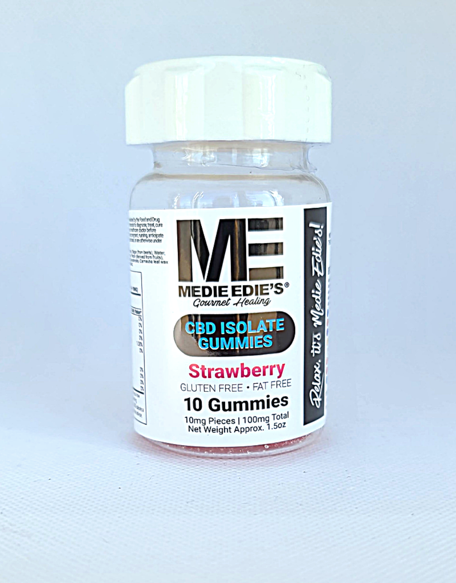 Medie Edie's Strawberry CBD Gummies - 10ct/10mg/100mg