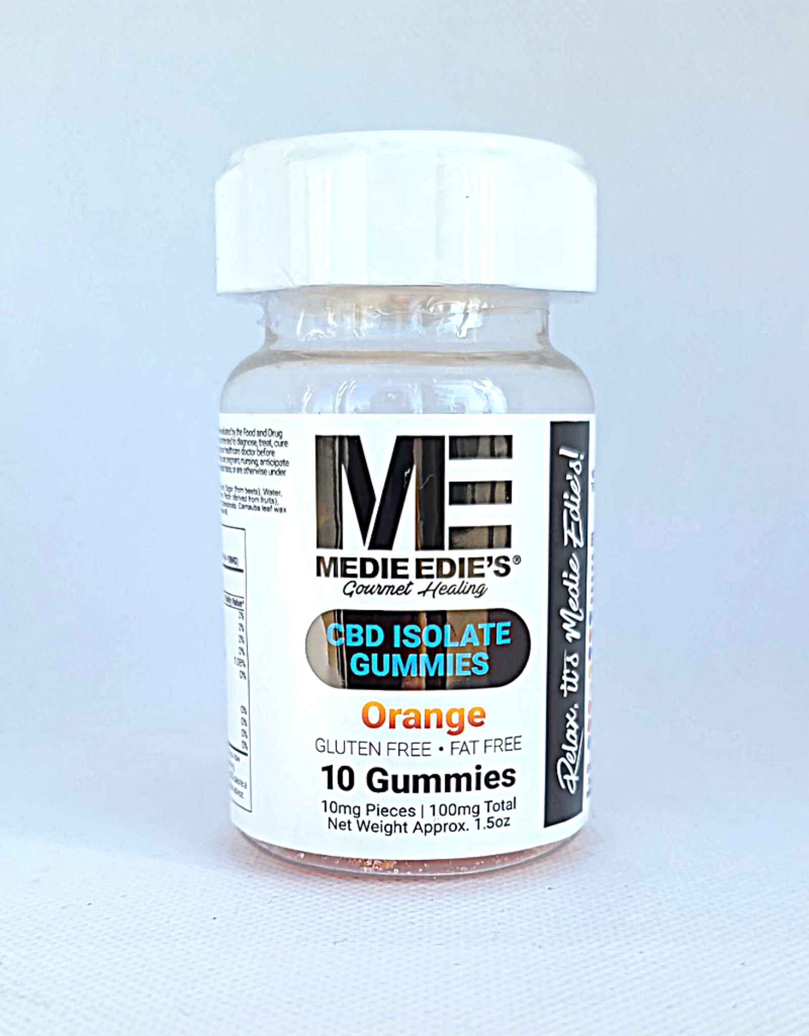 Medie Edie's Orange CBD Gummies - 10mg/100mg