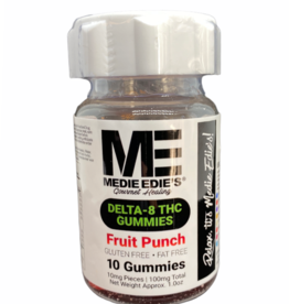 Medie Edie's 10ct 10mg.100mg - Delta 8 Fruit Punch Gummies