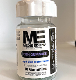 Medie Edie's 10ct 5mg.50mg - CBN Light Blue Watermelon Gummies