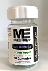Medie Edie's Medie Edie's 10ct CBN Gummies Green Apple-5mg.50mg