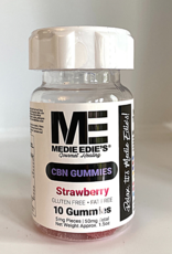 Medie Edie's Medie Edie's 10ct CBN Gummies Strawberry-5mg.50mg