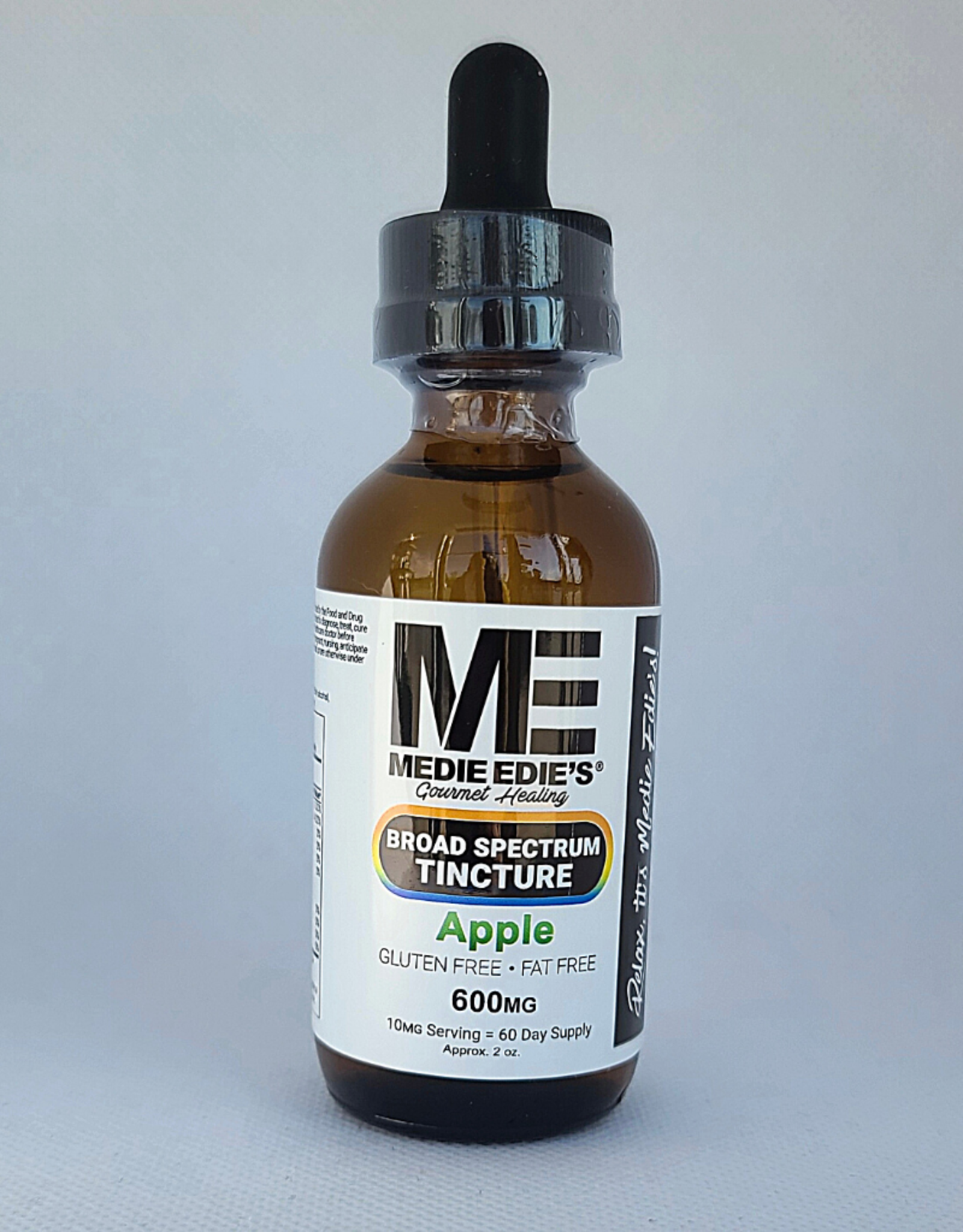 Medie Edie's Medie Edie's 60ml  Broad Spectrum Tincture  Apple - 10mg . 600mg