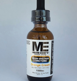 Medie Edie's 60ml  25mg.1500mg - Broad Spectrum Tincture  Orange Cream