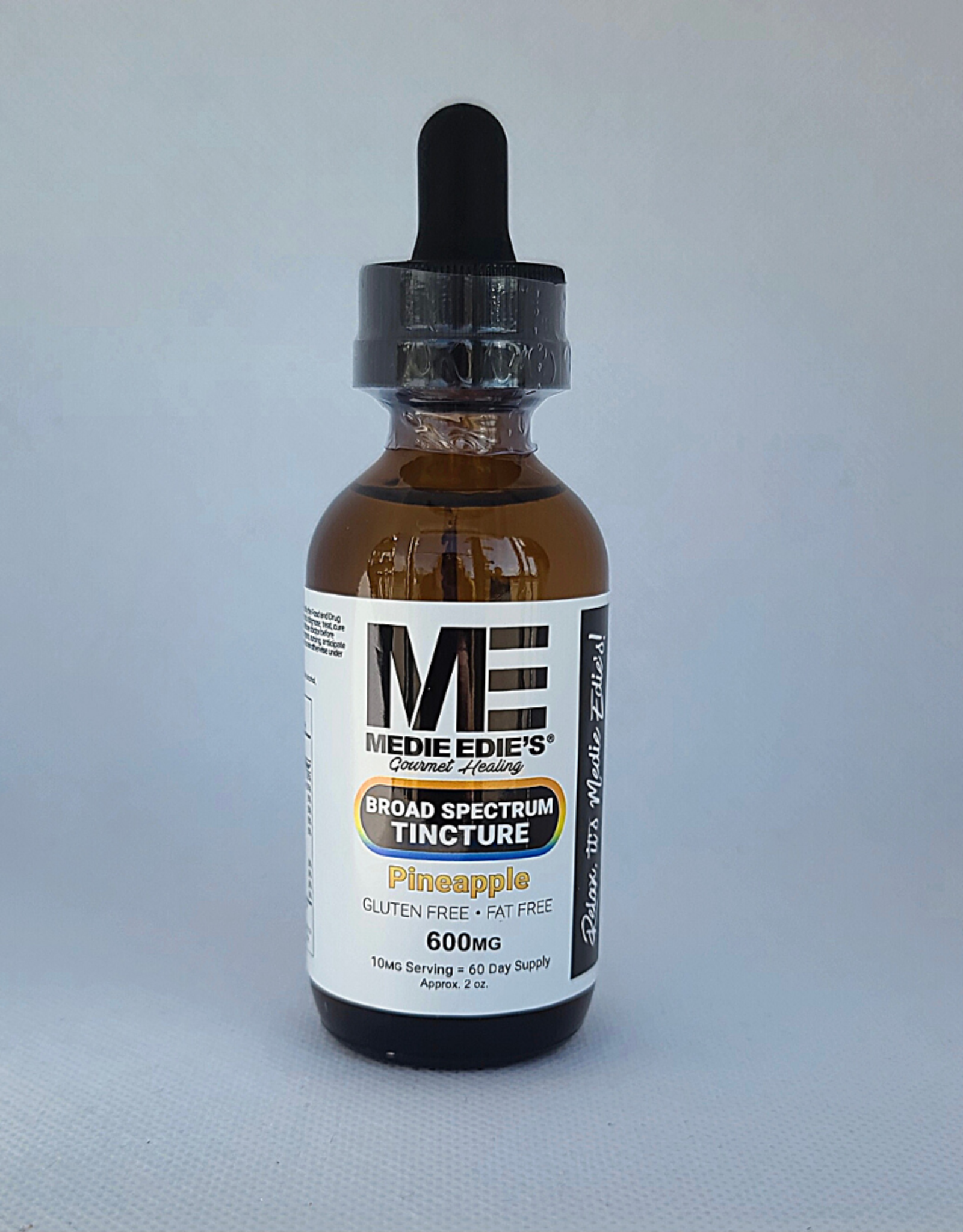 Medie Edie's Medie Edie's 60ml Broad Spectrum Tincture Pineapple - 10mg . 600mg