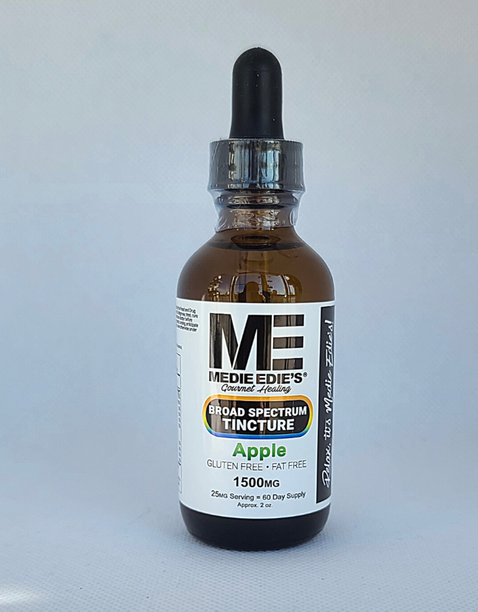 Medie Edie's Medie Edie's 60ml Broad Spectrum Tincture Apple - 25mg.1500