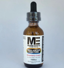 Medie Edie's 60ml  25mg.1500mg - Broad Spectrum Tincture  Strawberry Cream