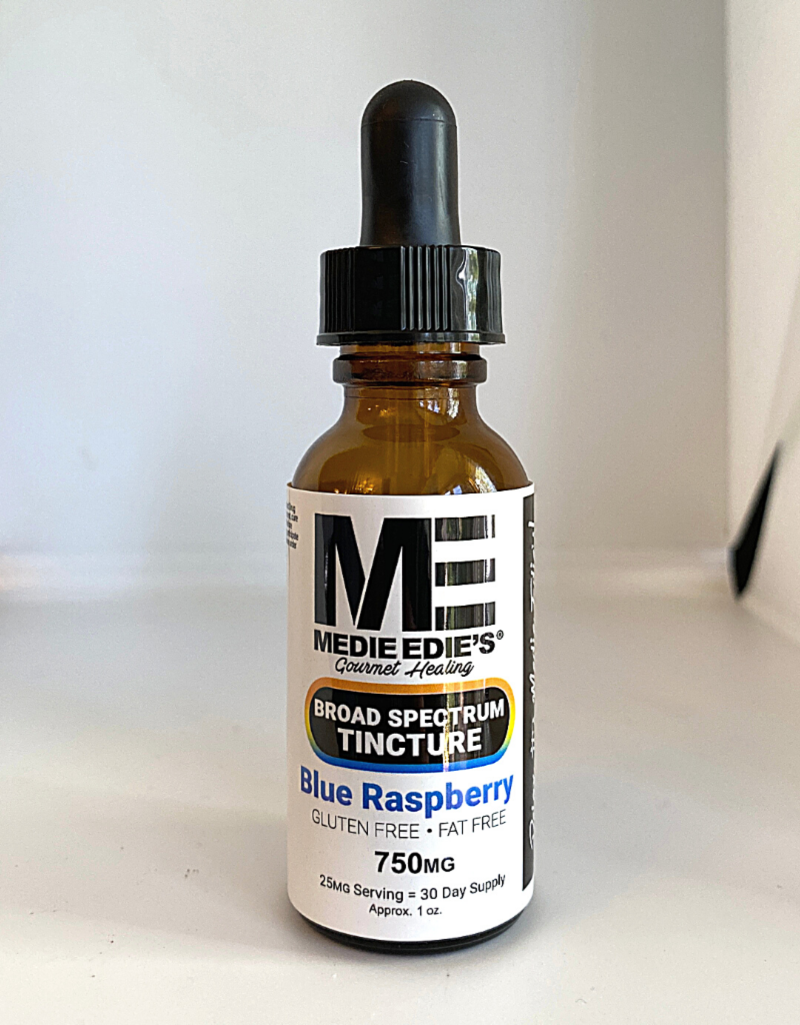 Medie Edie's Medie Edie's 30ml Broad Spectrum Tincture Blue Raspberry - 25mg.750mg