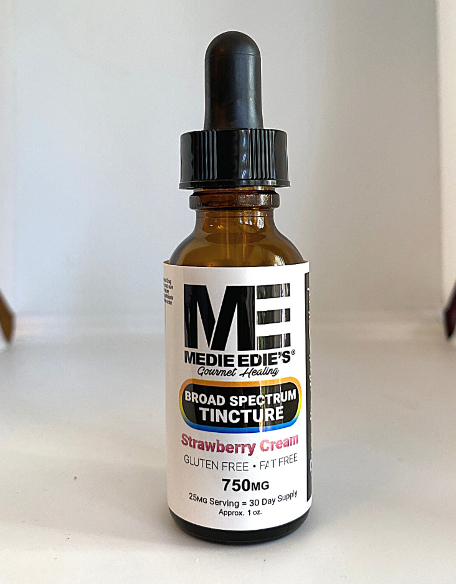 Medie Edie's Medie Edie's 30ml  Broad Spectrum Tincture Strawberry Cream - 25mg.750mg