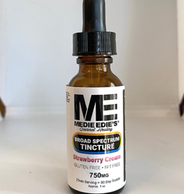 Medie Edie's 30ml  25mg.750mg - Broad Spectrum Tincture Strawberry Cream