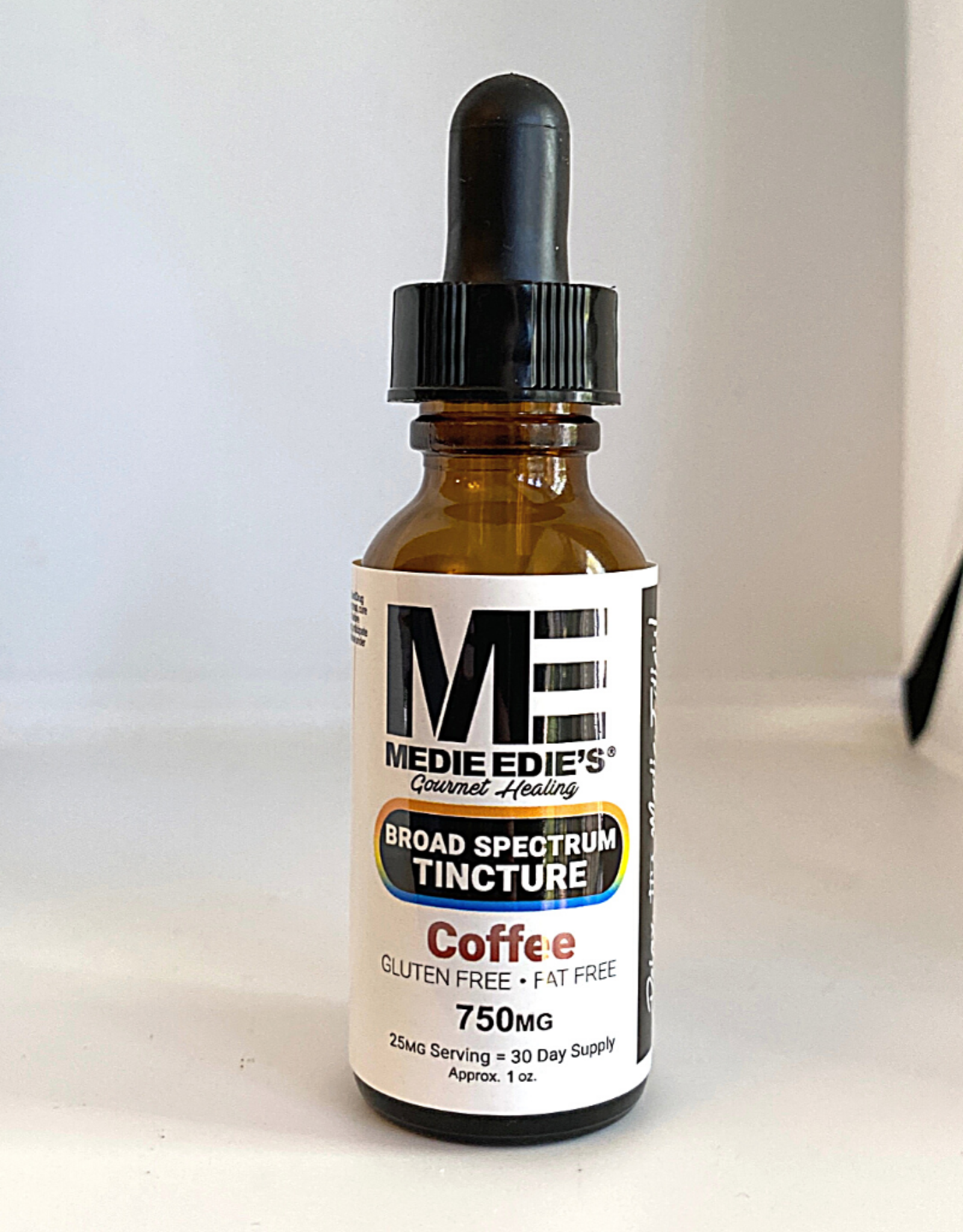 Medie Edie's Medie Edie's 30ml  Broad Spectrum Tincture Coffee - 25mg.750mg