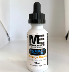 Medie Edie's 30ml 25mg.750mg - CBD Tincture Orange Cream