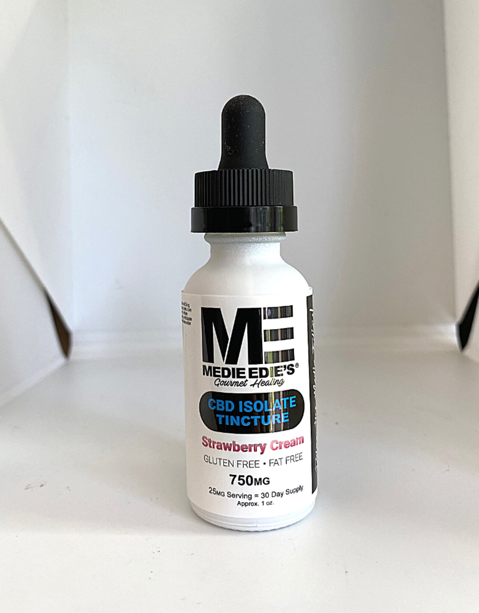 Medie Edie's Medie Edie's 30ml CBD Tincture Strawberry Cream-25mg.750mg