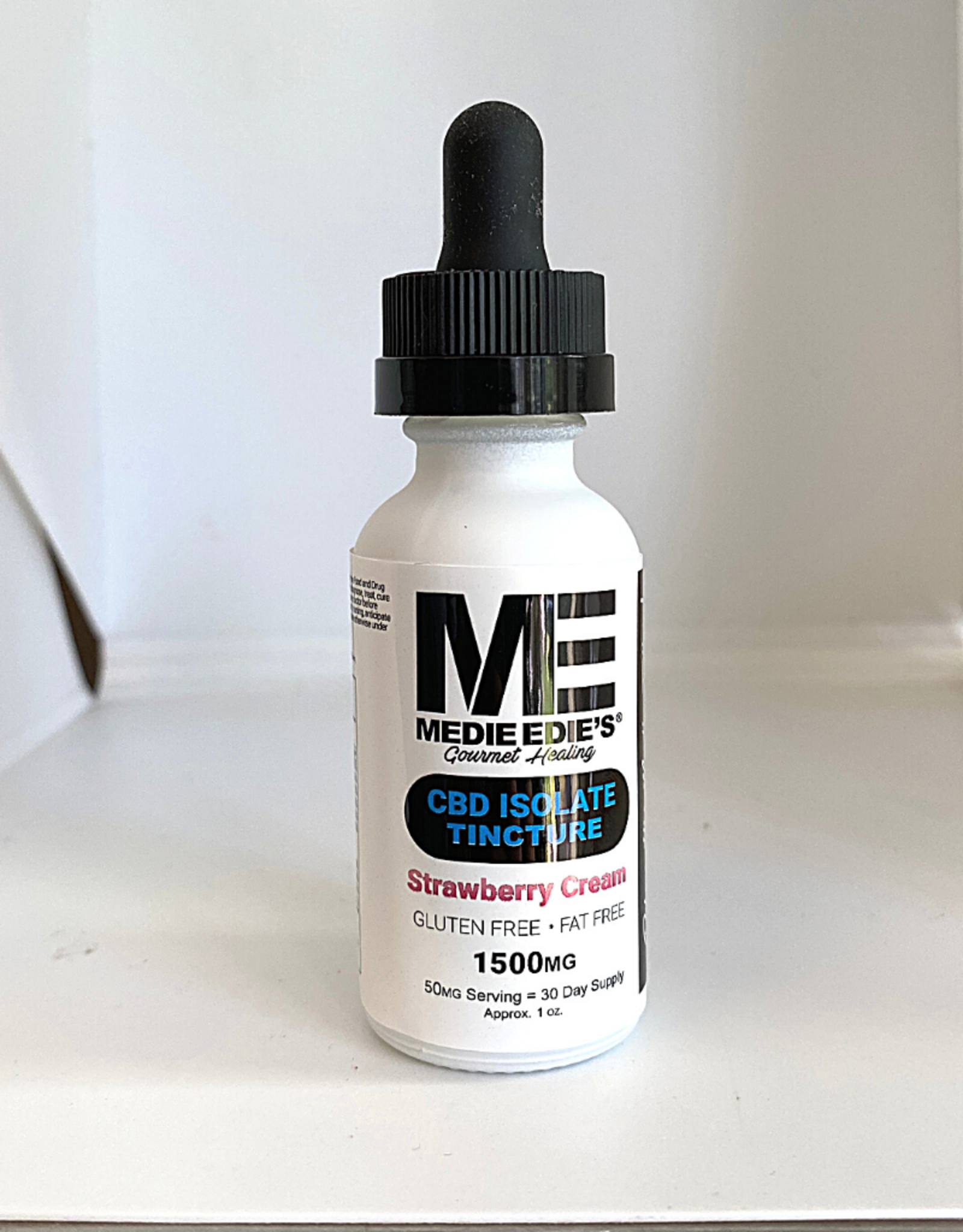 Medie Edie's Medie Edie's 30ml  CBD Tincture Strawberry Cream- 50mg.1500mg