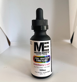 Medie Edie's 30ml 10mg.300mg - Full Spectrum Tincture  Strawberry Cream