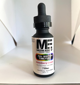 Medie Edie's 30ml  25mg.750mg - Full Spectrum Tincture Strawberry Cream