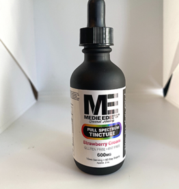 Medie Edie's 60ml 10mg.600mg - Full Spectrum Tincture  Strawberry Cream