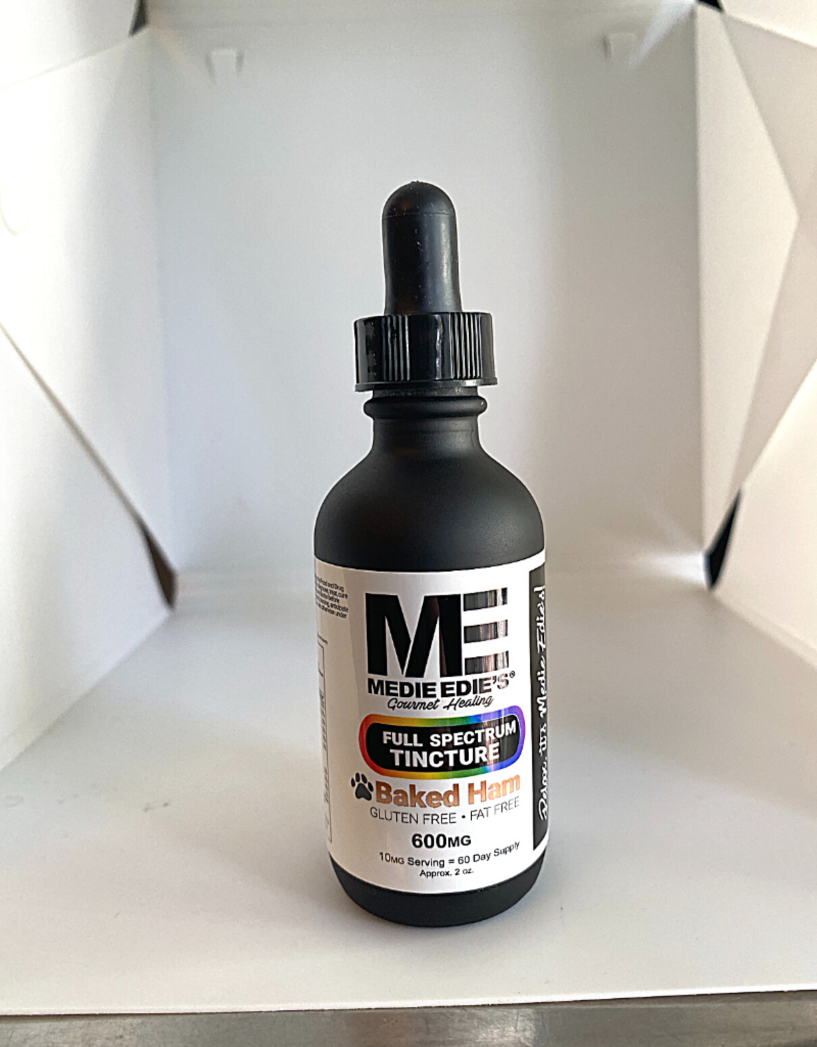 Medie Edie's Medie Edie's 60ml Full Spectrum  Pet Tincture Baked Ham - 10mg.600mg